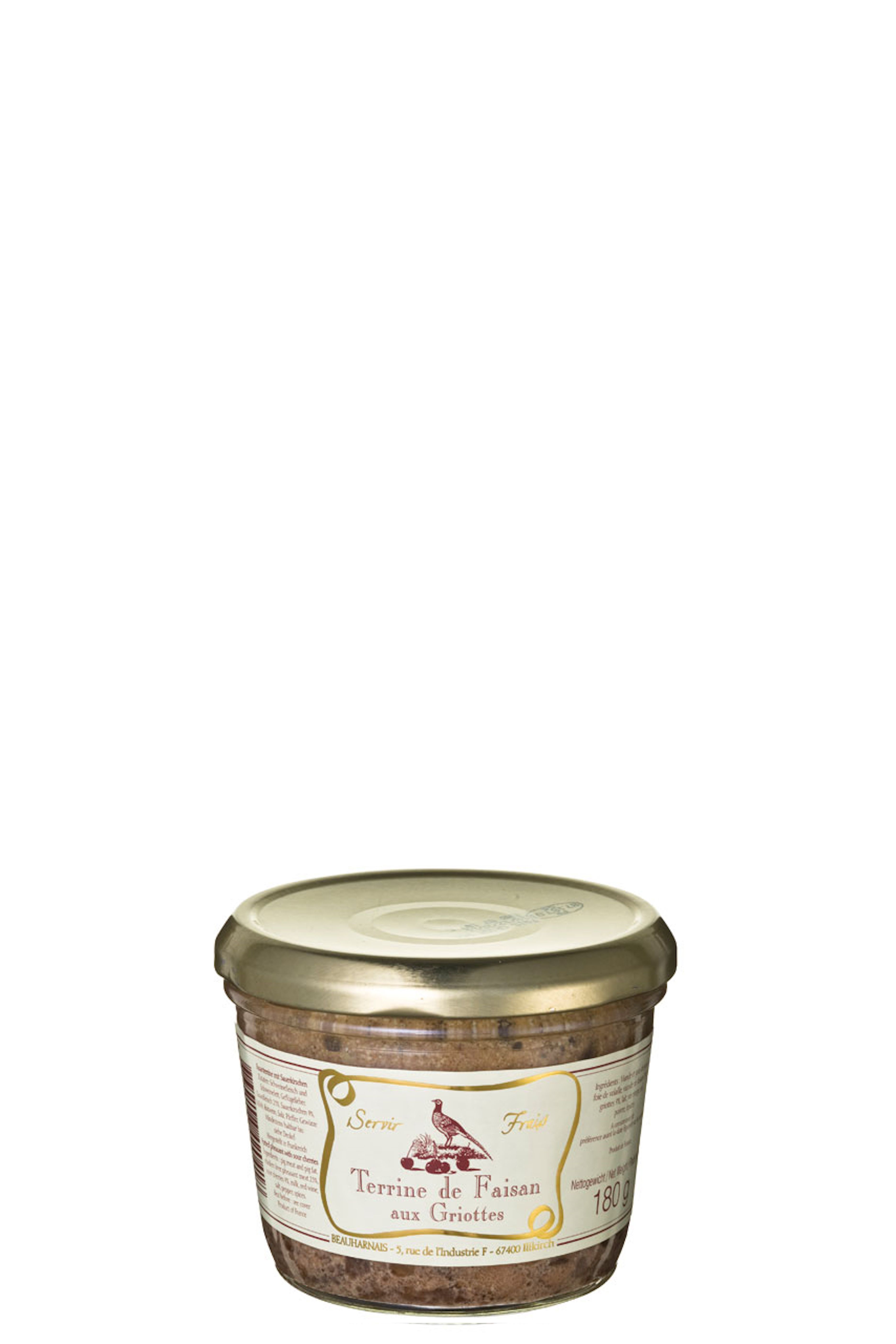 Beauharnais Fasanterrine mit Sauerkirschen
