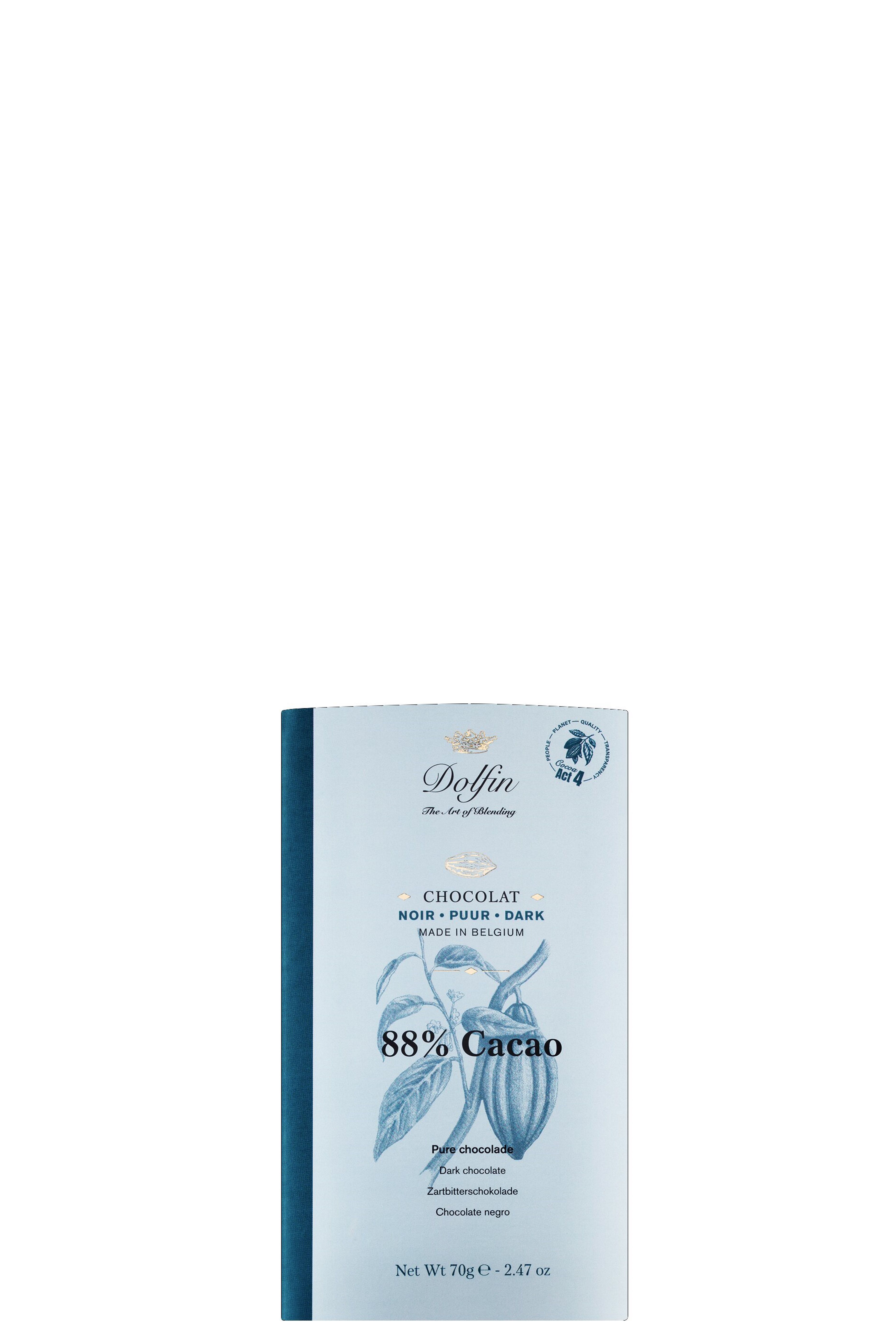 Dolfin 88% Cacao Chocolat Noir