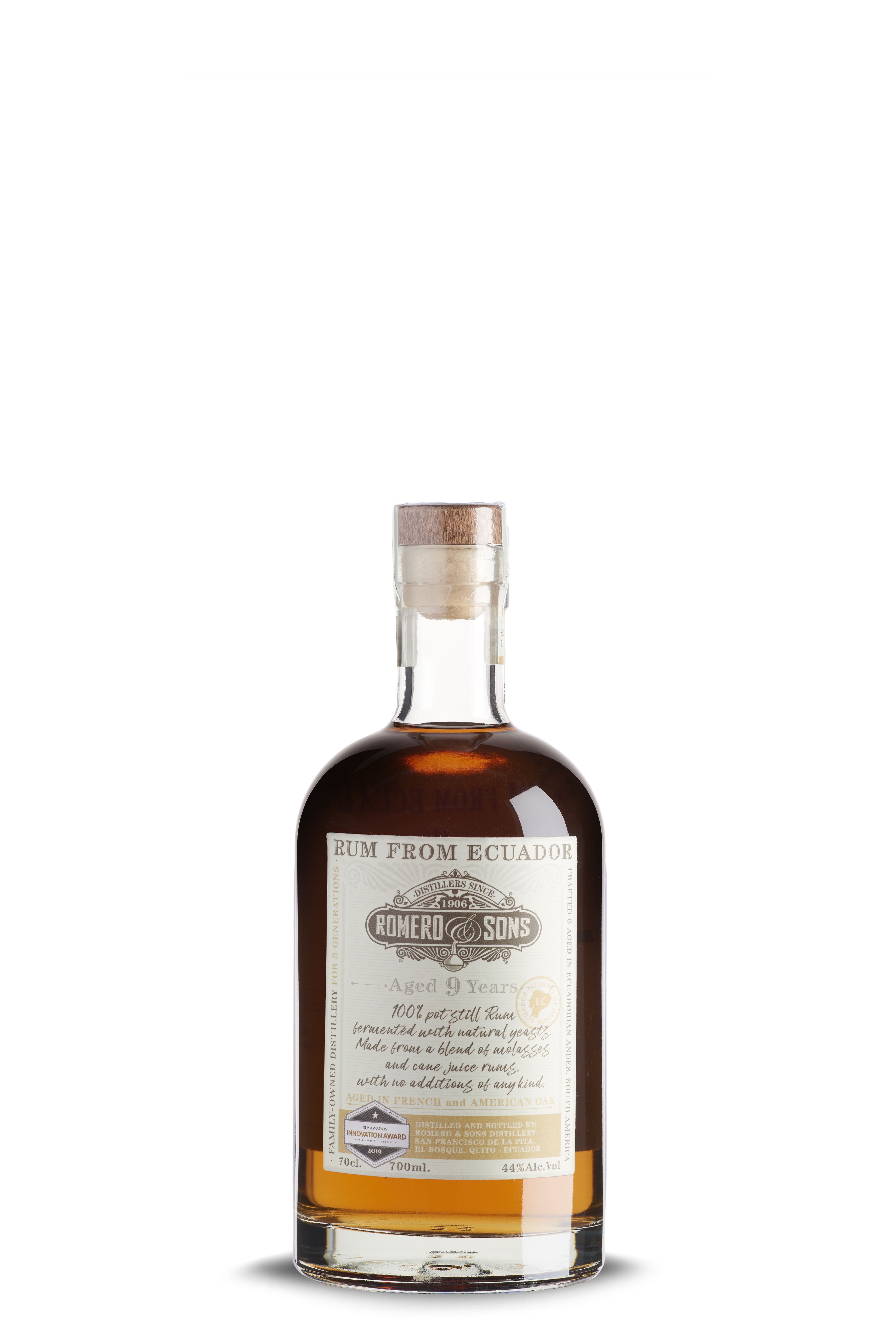 Romero & Sons Rum 9 Jahre Ecuador