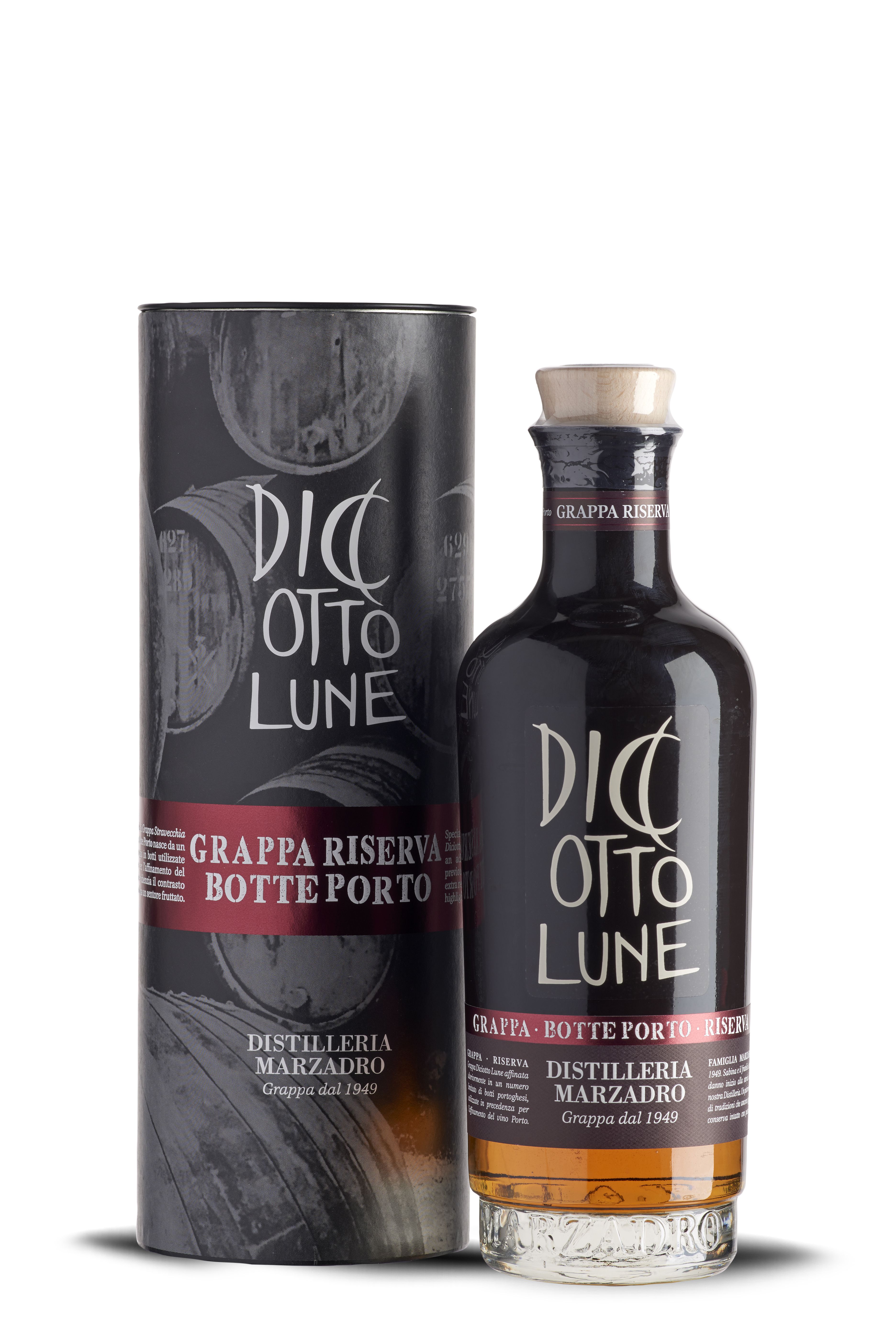 Marzadro Grappa Riserva Diciotto Lune Botte Porto