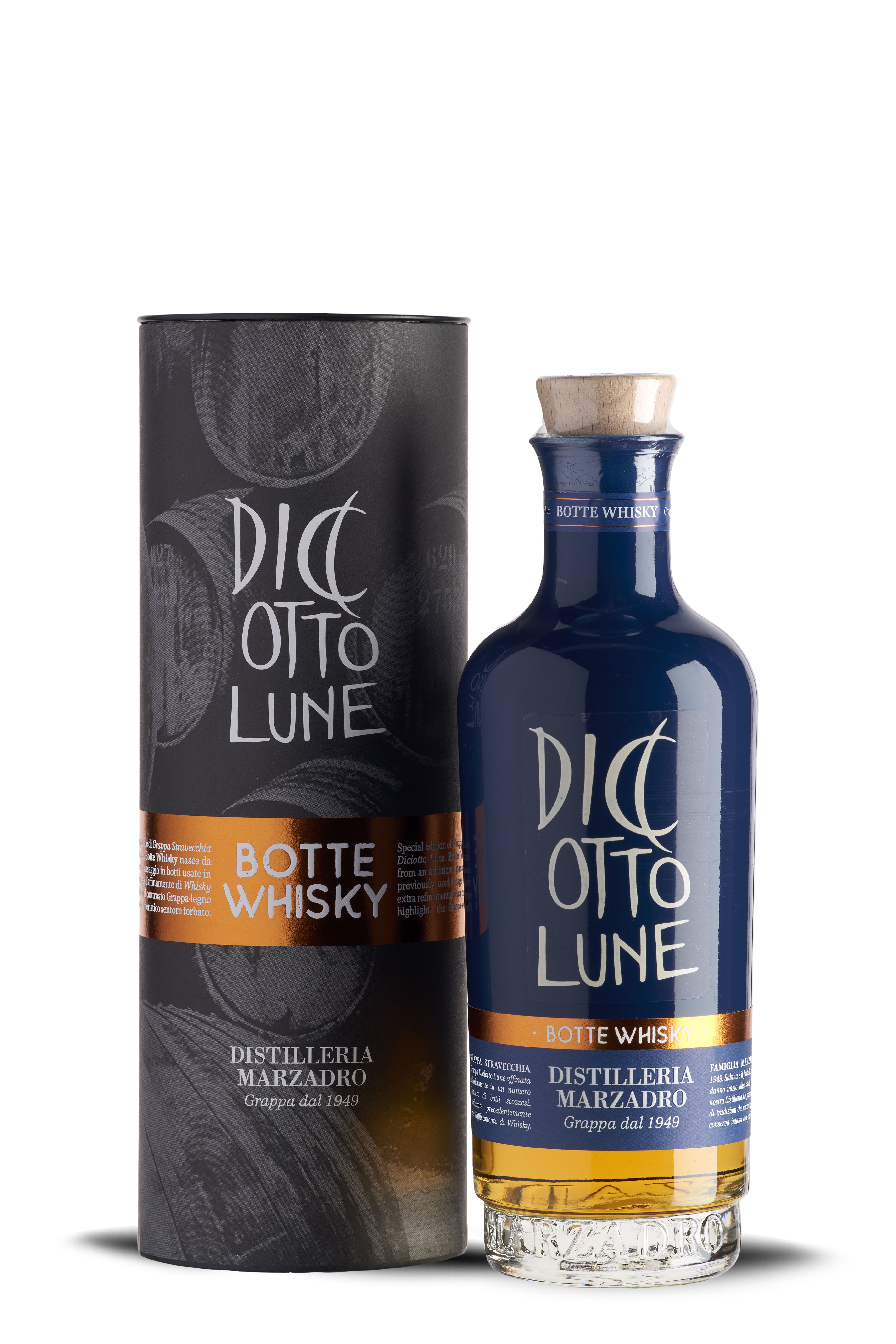 Marzadro Grappa Riserva Diciotto Lune Botte Whisky